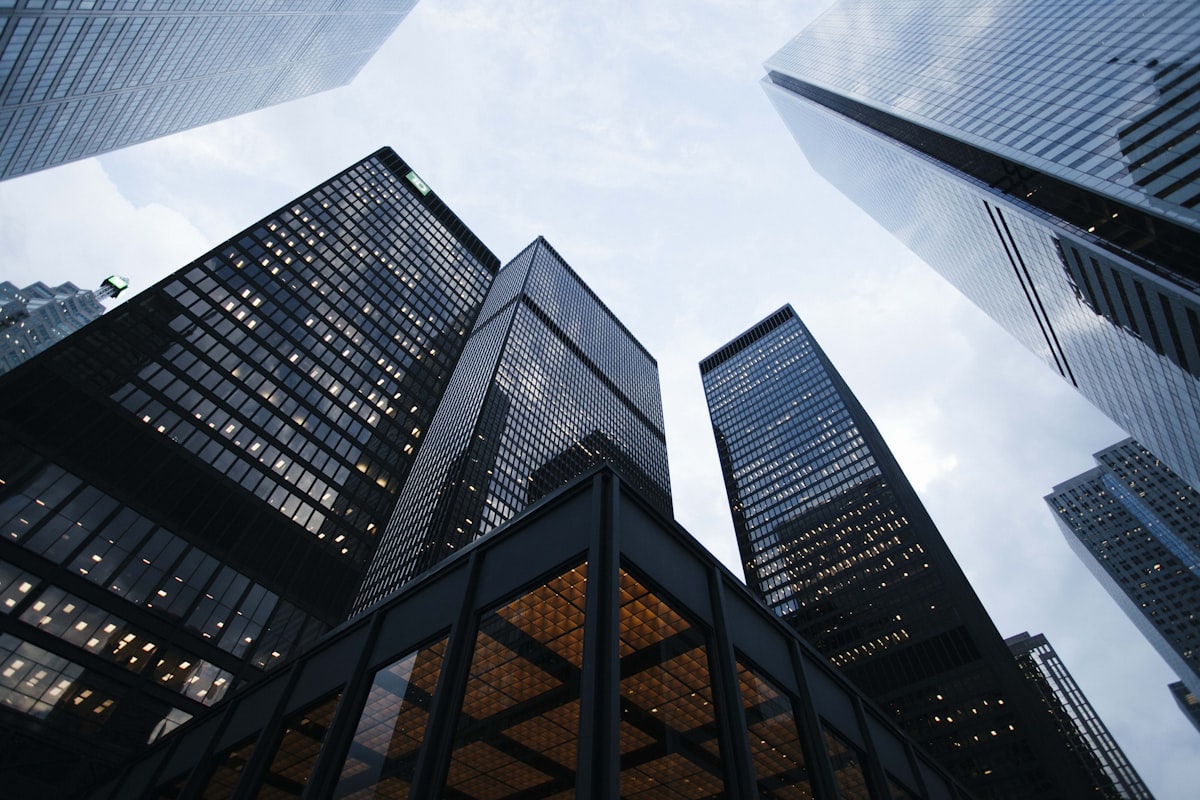 Modern office towers